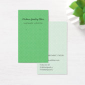 Modern Pattern Green Earring Display Card (Bureau)