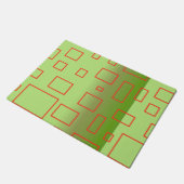 Modern Pattern Green Geometric Design Doormat Deurmat (Schuin)