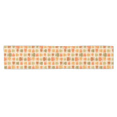 Modern Pattern Ochre Korte Tafelloper (Horizontaal)