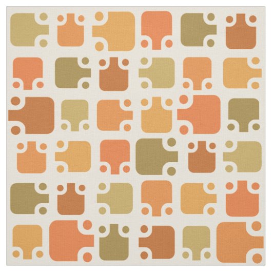 Modern Pattern Ochre Stof (Swatch)