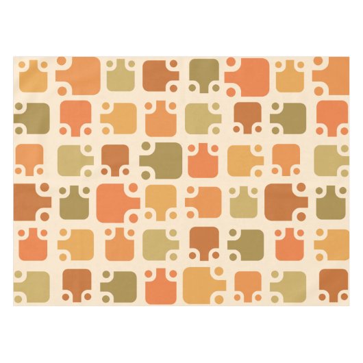 Modern Pattern Ochre Tafelkleed (Voorkant (Horizontaal))