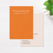 Modern Pattern Orange Earring Display Card (Bureau)