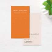 Modern Pattern Orange Earring Display Card (Bureau)