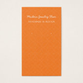 Modern Pattern Orange Earring Display Card (Devant)