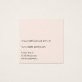 Modern Pattern Orange Earring Display Card (Dos)