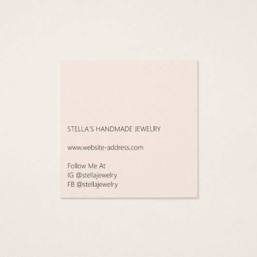 Modern Pattern Orange Earring Display Card (Dos)