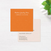 Modern Pattern Orange Earring Display Card (Bureau)