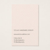 Modern Pattern Orange Hoop Earring Display Card (Dos)