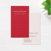 Modern Pattern Red Earring Display Card (Bureau)