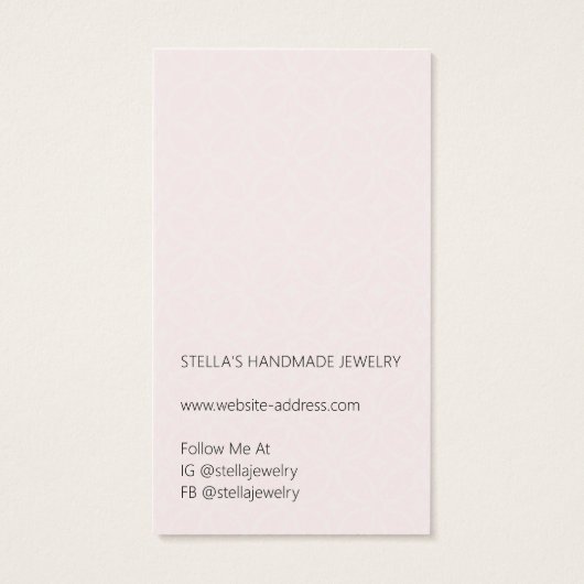 Modern Pattern Red Earring Display Card (Dos)