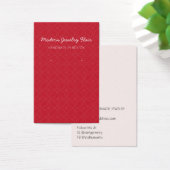 Modern Pattern Red Earring Display Card (Bureau)