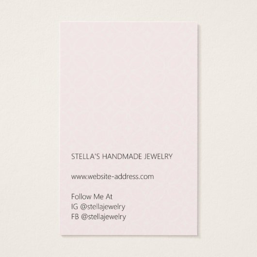 Modern Pattern Red Hoop Earring Display Card (Dos)