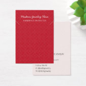 Modern Pattern Red Necklace Bracelet Display Card (Bureau)