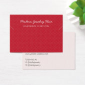 Modern Pattern Red Necklace Bracelet Display Card (Bureau)