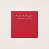 Modern Pattern Red Ring Display Card (Devant)