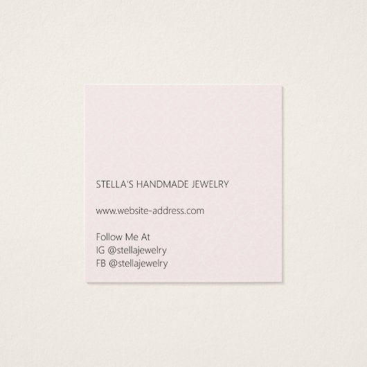 Modern Pattern Red Ring Display Card (Dos)