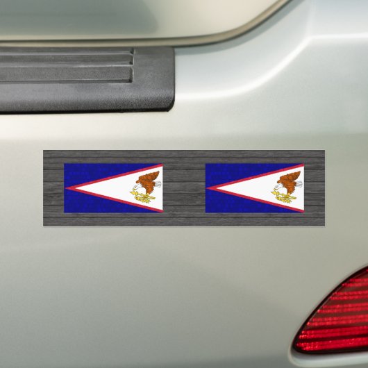 Modern Pattern Samoan Flag Bumpersticker (Op auto)