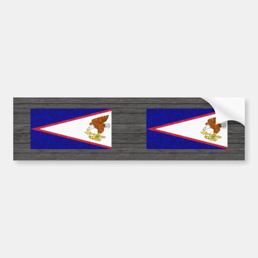 Modern Pattern Samoan Flag Bumpersticker (Voorkant)