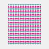 MODERN PATTERN  scallop meisje roze groene jade Fleece Deken (Voorkant)