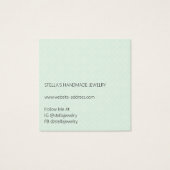 Modern Pattern Vivid Green Ring Display Card (Dos)