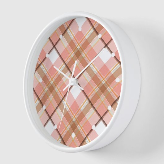 Modern Peach Red Oranje White Brown Pset Pattern (Hoek)