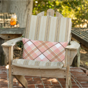 Modern Peach Red Oranje White Brown Pset Pattern Buitenkussen