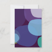 Modern Peacock Bar Bat Mitzvah Reply Kaart (Achterkant)