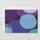 Modern Peacock Bar Bat Mitzvah Uitnodiging (Achterkant)