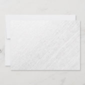 Modern Peacock Feathers Wedding Invitations Kaart (Achterkant)