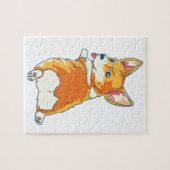 Modern Pembroke Corgi Illustration Legpuzzel (Horizontaal)