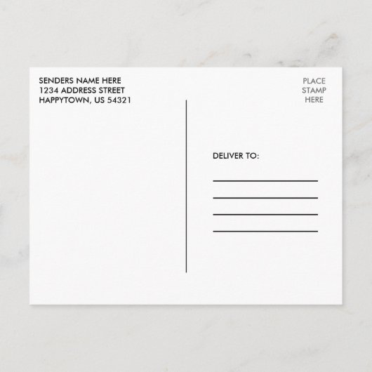 Modern penseelscript 4 Foto Afstuderen Briefkaart (Achterkant)