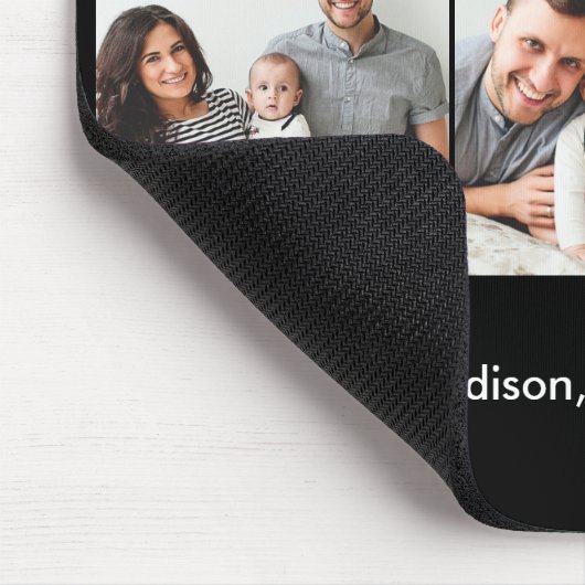 Modern penseelscript maakt 3 foto's Beste vader oo Muismat (Hoek)