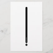 Modern Personal Stationery | 2-Column Briefpapier (Achterkant)