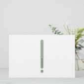 Modern Personal Stationery | 2-Column Briefpapier (Staand voorkant)