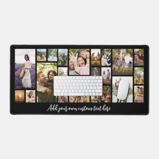 Modern Personalized 22 Photo Collage (Clavier et souris)