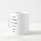 Modern Personalized Bae Coffee Mug Koffiemok (Voorkant links)