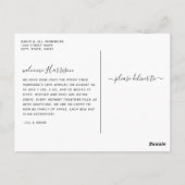 Modern Personalized Birth Announcement Briefkaart (Achterkant)