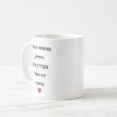 Modern Personalized Boyfriend Coffee Mug (Devant gauche)