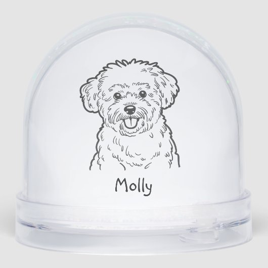 Modern Personalized Dog Christmas (Arrière)