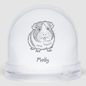 Modern Personalized Guinea Pig Christmas (Arrière)