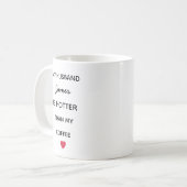 Modern Personalized Husband Coffee Mug (Devant gauche)