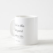 Modern Personalized Love Mug Koffiemok (Voorkant links)