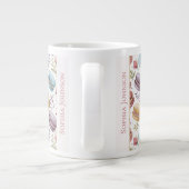 Modern Personalized Macaroon Desserts Extra Grote Beker (Achterkant)