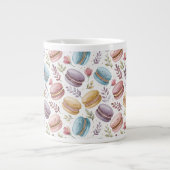 Modern Personalized Macaroon Desserts Extra Grote Beker (Voorkant)
