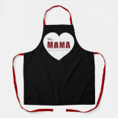 Modern Personalized Mama Heart Apron Schort (Voorkant)