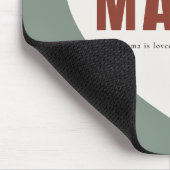 Modern Personalized Mama Heart Mouse Pad Muismat (Hoek)