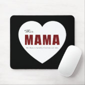 Modern Personalized Mama Heart Mouse Pad Muismat (Met muis)