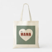 Modern Personalized Mama Heart Tote Bag (Achterkant)