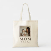 Modern Personalized Mom Photo Tote Bag Gift (Dos)