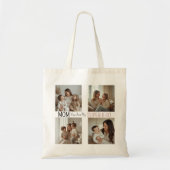 Modern Personalized Mom Superhero Photo Collage  Tote Bag (Voorkant)